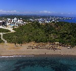 A strand légi felvétele