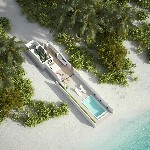 Tengerparti villa medencével - alaprajz