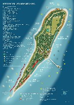 Az üdülőhely térképe