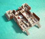 Vízivilla pezsgőfürdővel - alaprajz