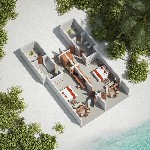 Családi tengerparti villa - 2 hálószoba - alaprajz