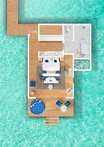 Vízparti villa - alaprajz