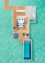 Vízparti villa medencével - alaprajz