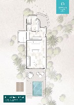 Tengerparti villa, saját medencével - alaprajz