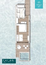 Vízparti villa, saját medencével - alaprajz