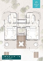 Tengerparti családi villa, 2 hálószobával - Alaprajz