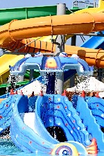 Vízipark a szomszédos szállodában