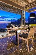 Terasz az étteremben