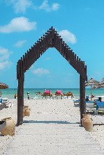 Kilátás a strandra