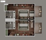 Családi szoba, 2 hálószobával