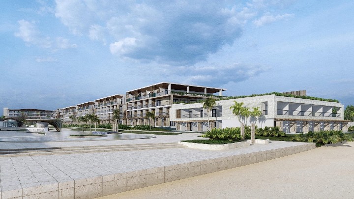 Hotel épület - vizualizáció